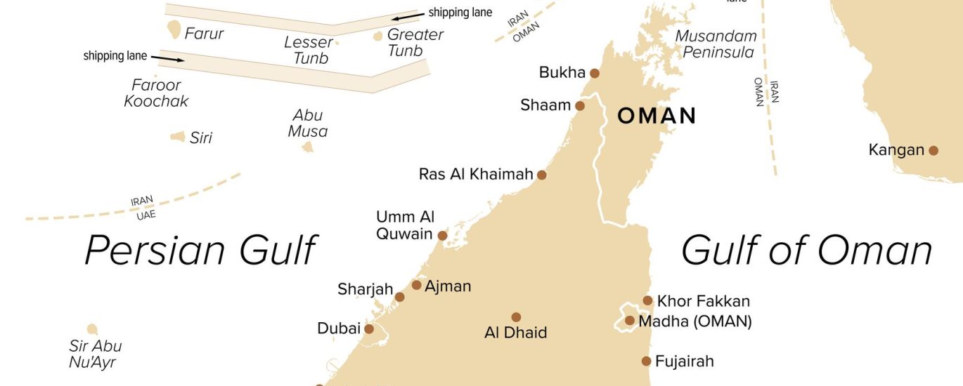 strait of hormuz map_